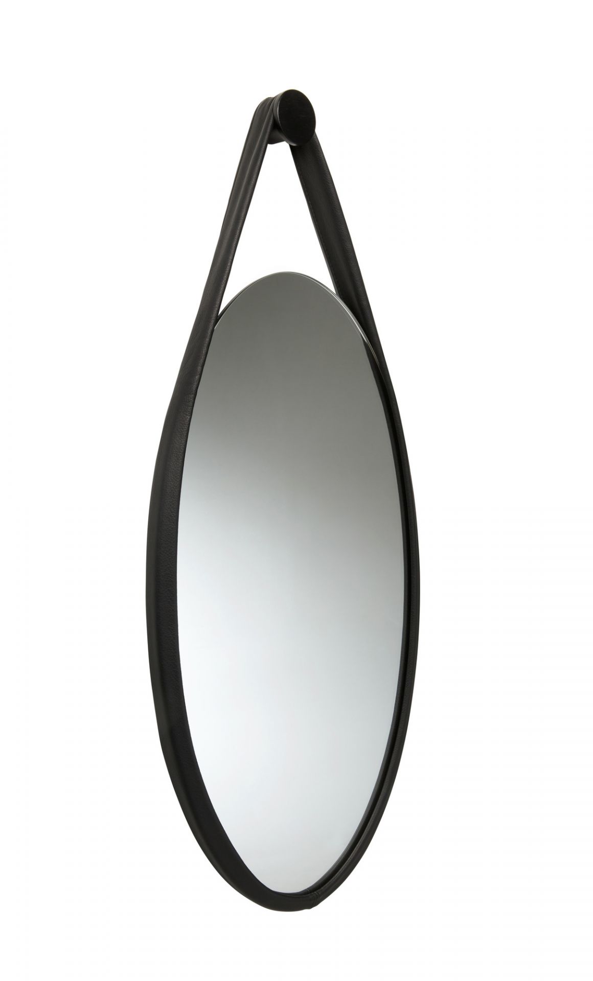 Hide Wall Mirror Black Stained Oak Favius